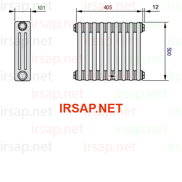 Радиатор IRSAP Tesi 30500/9 T14 CL 01